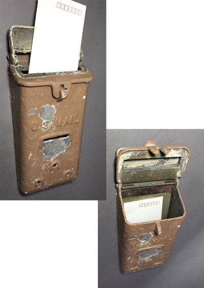 画像2: 1930-40's "Shabby" Wall Mount U.S. MAIL Box