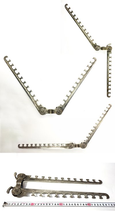 画像3: PAT.1887 "Adjustable" Garment Double Hanger Rack