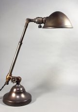 画像1: 1910-20's "O.C.White" Brass Telescopic Desk Lamp (1)