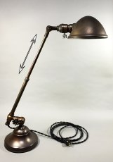 画像7: 1910-20's "O.C.White" Brass Telescopic Desk Lamp (7)