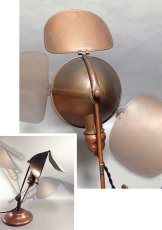 画像6: 1910-20's "LYHNE" Copper-Tone Desk Lamp (6)