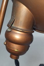 画像16: 1910-20's "LYHNE" Copper-Tone Desk Lamp (16)