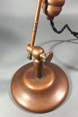 画像18: 1910-20's "LYHNE" Copper-Tone Desk Lamp (18)