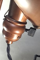 画像17: 1910-20's "LYHNE" Copper-Tone Desk Lamp (17)