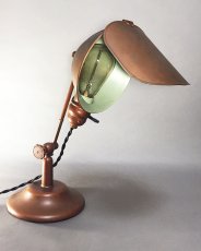 画像2: 1910-20's "LYHNE" Copper-Tone Desk Lamp (2)