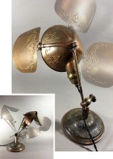 画像7: 1910's "LYHNE" Brass Desk Lamp (7)