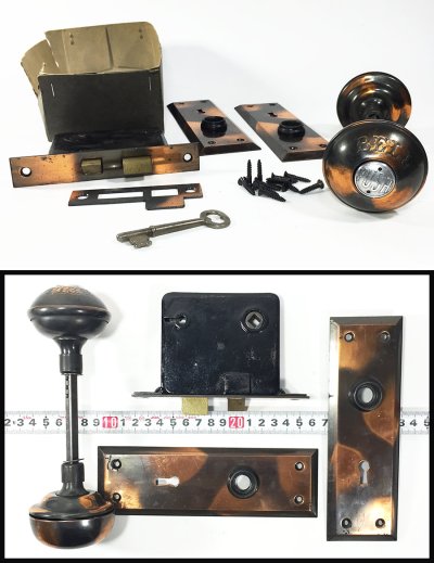 画像2: ☆BELL☆PUSH☆  1900's "COMBINATION" Door Knob ＆ BELL   【Complete】