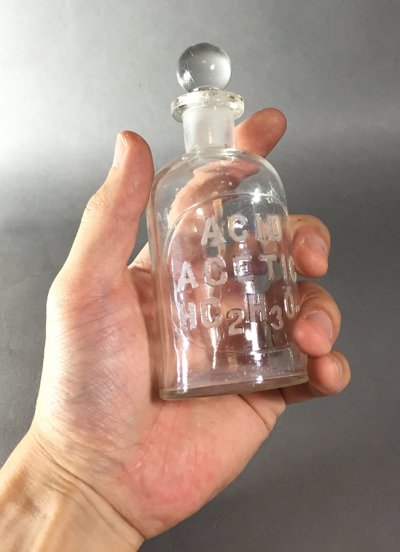 画像2: "ACID ACETIC" Glass Bottle