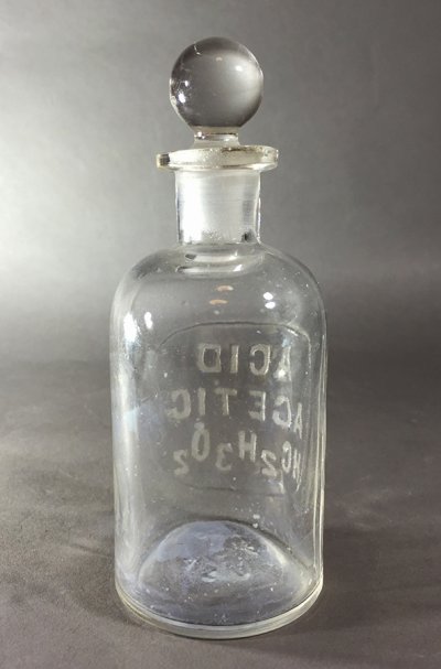 画像1: "ACID ACETIC" Glass Bottle