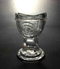 画像1: 1930's　"め"　Eye Wash Glass Cup (1)