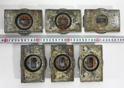 画像1: 【H&H】6-sets Cast Aluminum Swicth Covers