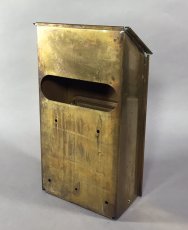 画像10: 1920-30's "CORBIN LOCK CO." Brass Wall Mount Mail Box (10)