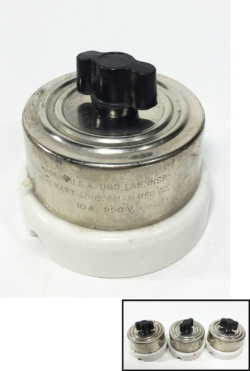 画像1: 【H&H Co.】1910-20's Rotary "両切り" Switch (1)