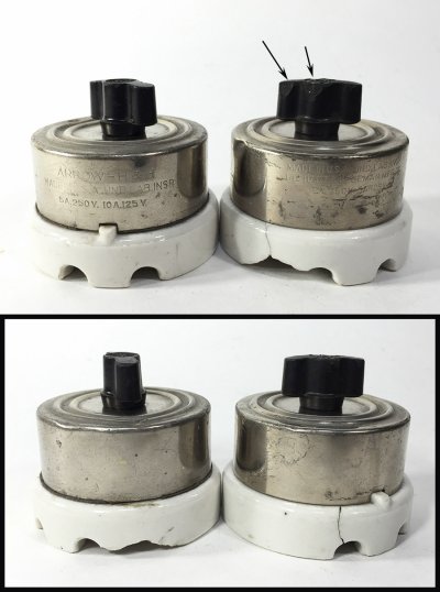 画像1: 【H&H Co.】1910-20's Rotary Switch【＊2個セット】