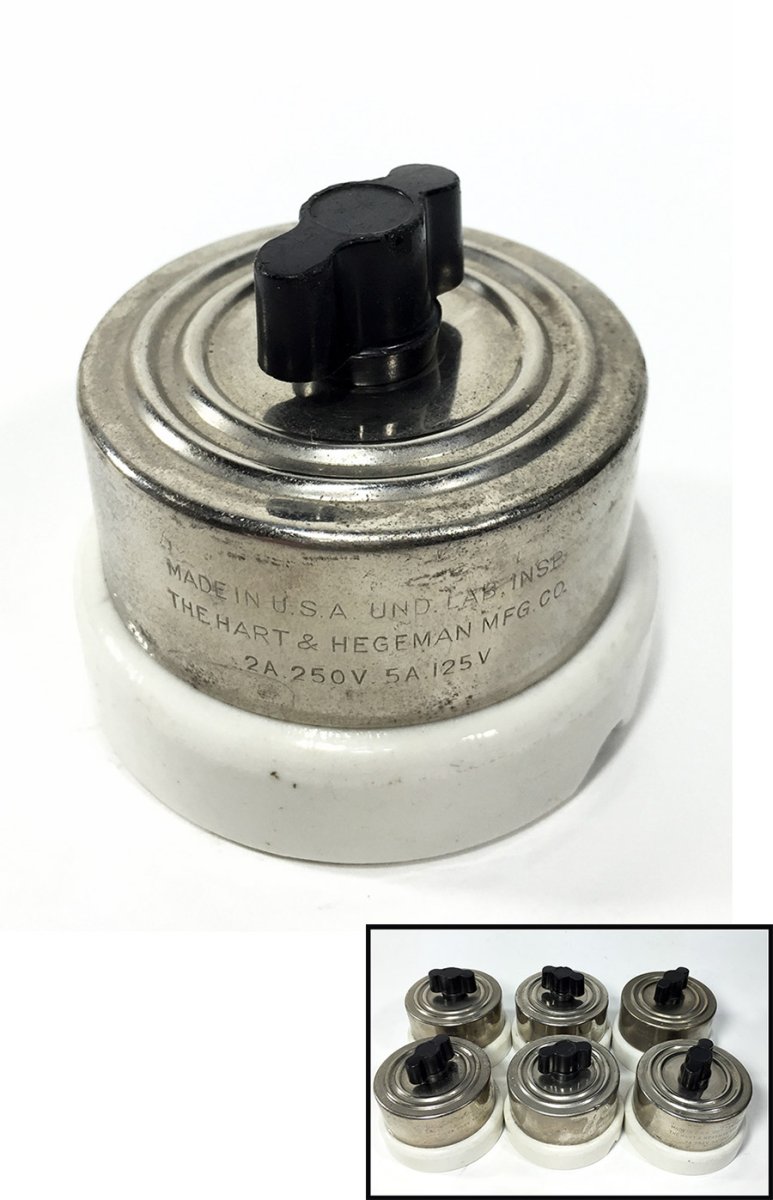 画像1: 【H&H Co.】1910-20's Rotary Switch (1)
