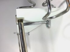 画像9: 1940-50's Bathroom Glass Shelf w/ Cup holder + Toothbrush Holder (9)