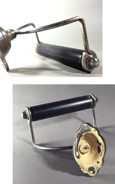 画像3:  1920's "Solid Steel Frame" Toilet Paper Holder