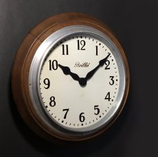 画像2: 1910-20's "BRILLIE" French Wooden Wall Clock (2)