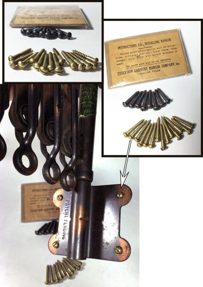 画像2: 1920's "EXTENSION" Steel Garment Hanger Rack 【超・Mint Condition】3台セット