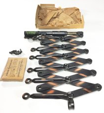 画像12: 1920's "EXTENSION" Steel Garment Hanger Rack 【超・Mint Condition】3台セット (12)