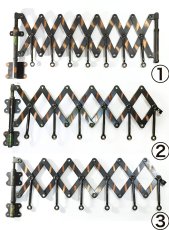 画像3: 1920's "EXTENSION" Steel Garment Hanger Rack 【超・Mint Condition】3台セット (3)
