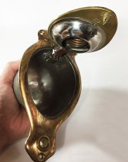 画像15: 1900-20's Oddball Cast Brass "Pop-up" Light (15)