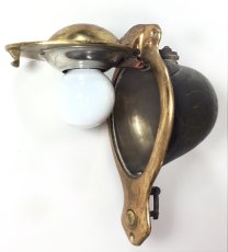 画像11: 1900-20's Oddball Cast Brass "Pop-up" Light (11)