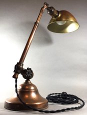 画像11: 1910-20's "O.C.White" Brass Telescopic Desk Lamp (11)