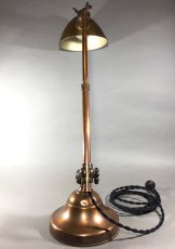 画像16: 1910-20's "O.C.White" Brass Telescopic Desk Lamp (16)