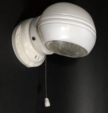 画像2: 1930-40's Art Deco "Porcelain＆Milk Glass" Bathroom Lamp (2)