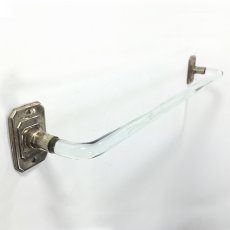 画像2: 1930〜40's "Art Deco" Glass Towel Bar 【Short】 (2)