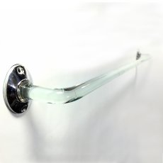 画像2: Early 1930's "Art Deco" Glass Towel Bar 【Super Long】 (2)