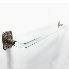 画像2: 1930〜40's "Art Deco" Glass Towel Bar 【Long】 (2)