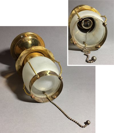 画像2: 1940-50's Small Lantern Caged Porch Lamp