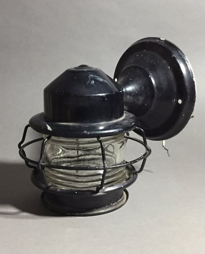 画像1: 1940-50's "Caged" Porch Lamp