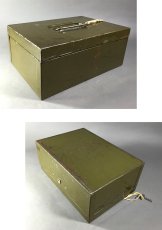 画像4: 1940-50's "ASCO NEW YORK" Steel Safety Box with Key (4)