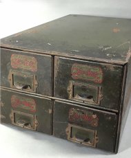 画像2: 1920's 【The Las-stik Mfg Co.】 4-Drawer Cabinet (2)