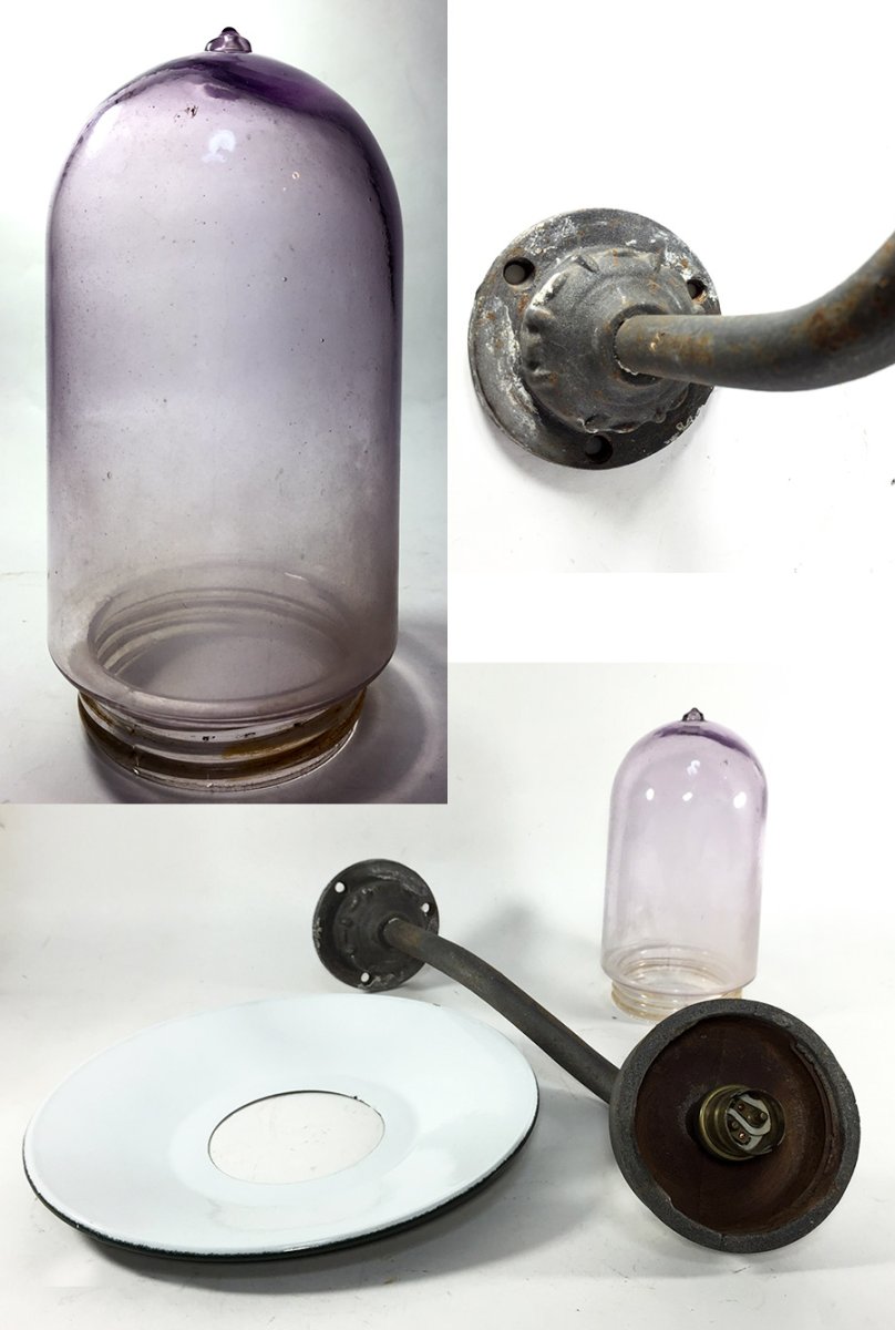 画像4: 1910-30's French Country "Swan Neck" Outside Light (4)