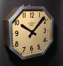 画像2: 1930's French Art Déco "BRILLIE" Wall Clock (2)