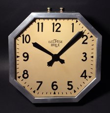 画像1: 1930's French Art Déco "BRILLIE" Wall Clock (1)