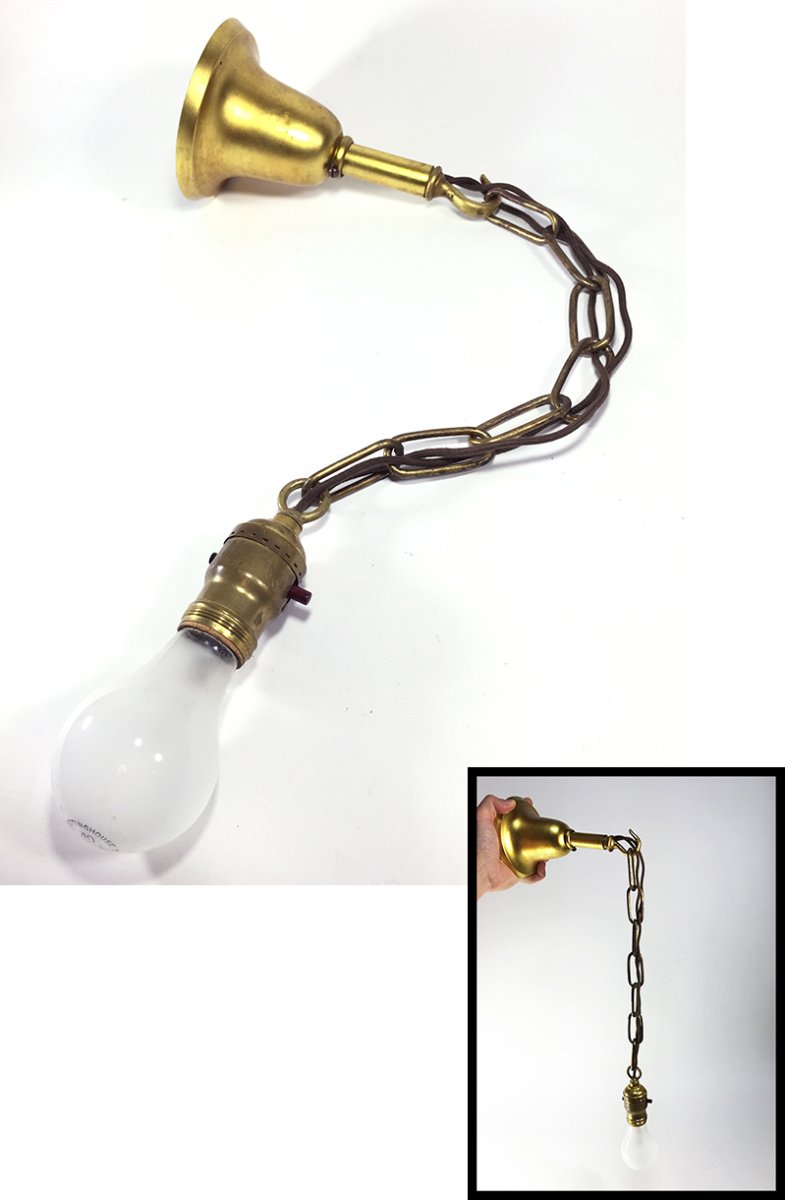 画像1: 1920-40's Chain Pendant Lamp (1)