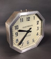 画像1: 1930-40's French "BRILLIE" Octagon Wall Clock (1)