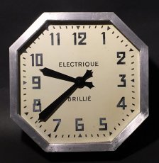 画像3: 1930-40's French "BRILLIE" Octagon Wall Clock (3)