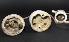 画像9:  1910-20's "Porcelain Socket" Pendant Lamp  (9)