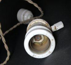 画像4:  1910-20's "Porcelain Socket" Pendant Lamp  (4)