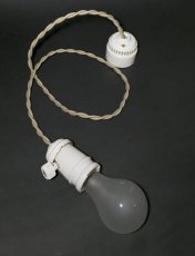 画像1:  1910-20's "Porcelain Socket" Pendant Lamp  (1)