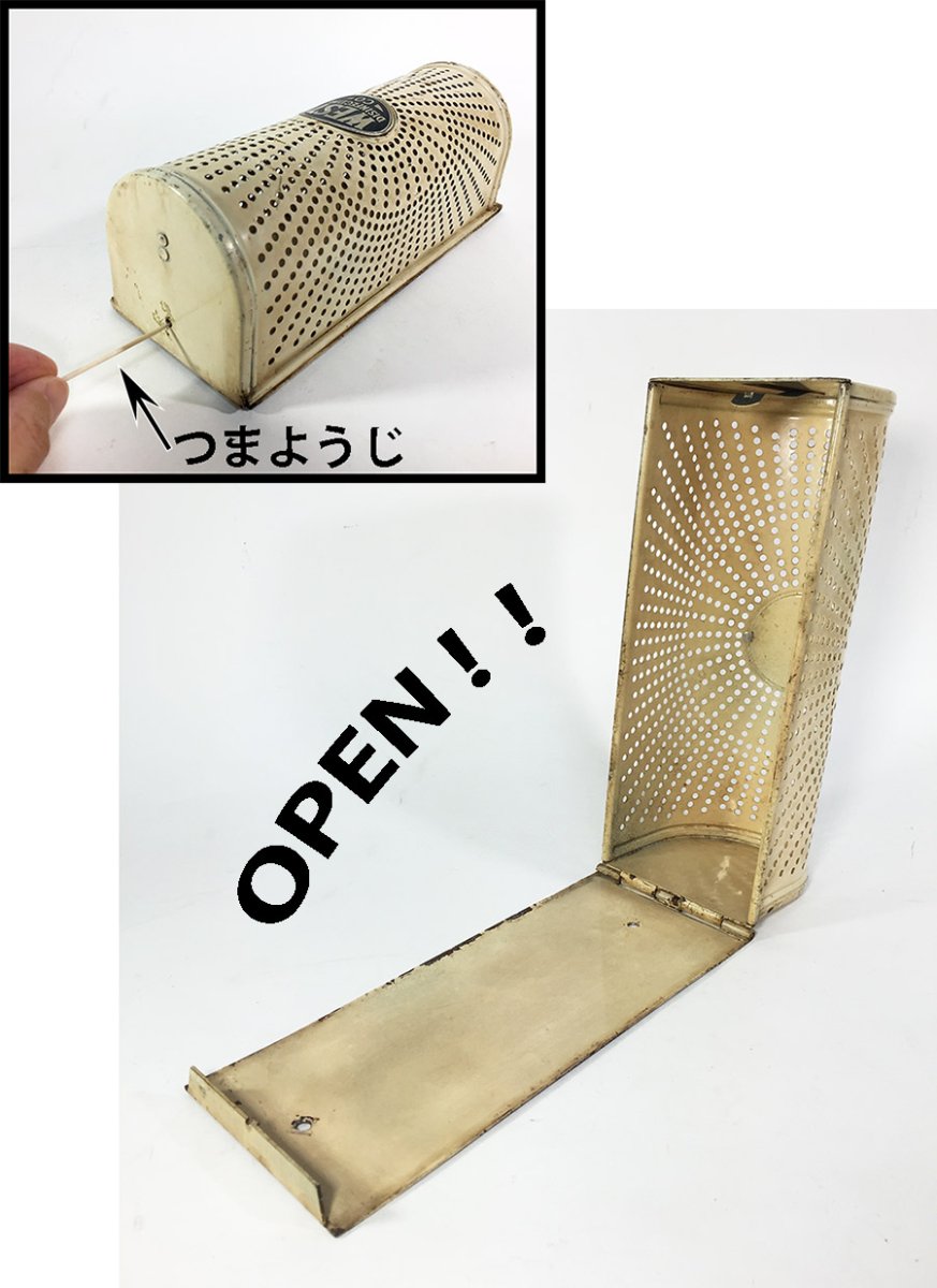 画像5: 1920-40's "West Disinfecting Co. N.Y." Steel Mesh Box (5)