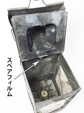 画像5: 1910-20's "Galvanized Steel" Folding Candle Lantern (5)