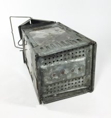 画像13: 1910-20's "Galvanized Steel" Folding Candle Lantern (13)