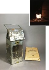 画像1: 1910-20's Steel Folding Candle Lantern (1)